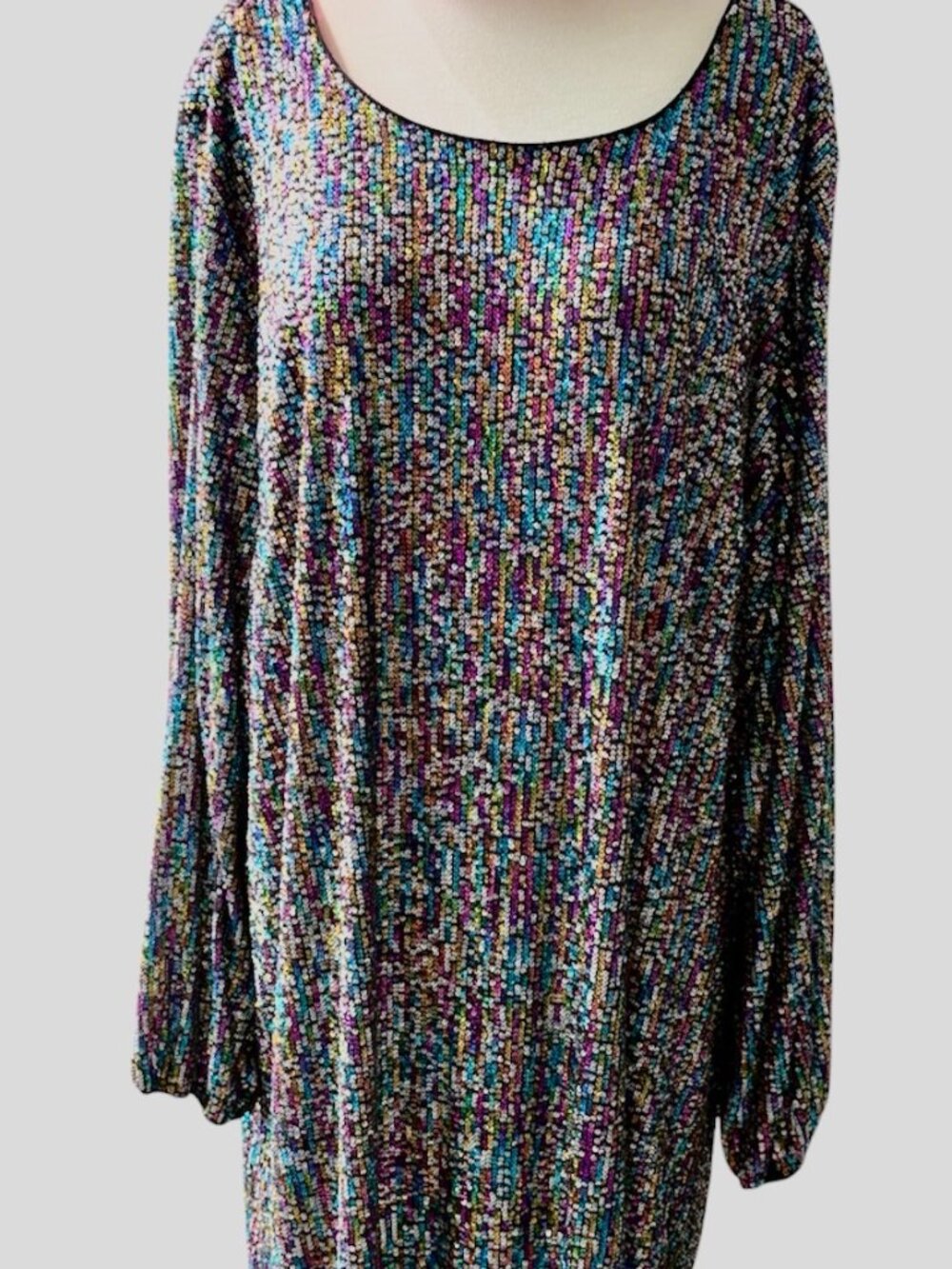 Women's Plus Size 22/24W Cato Collection Limited Edition Sequined Shift Dress